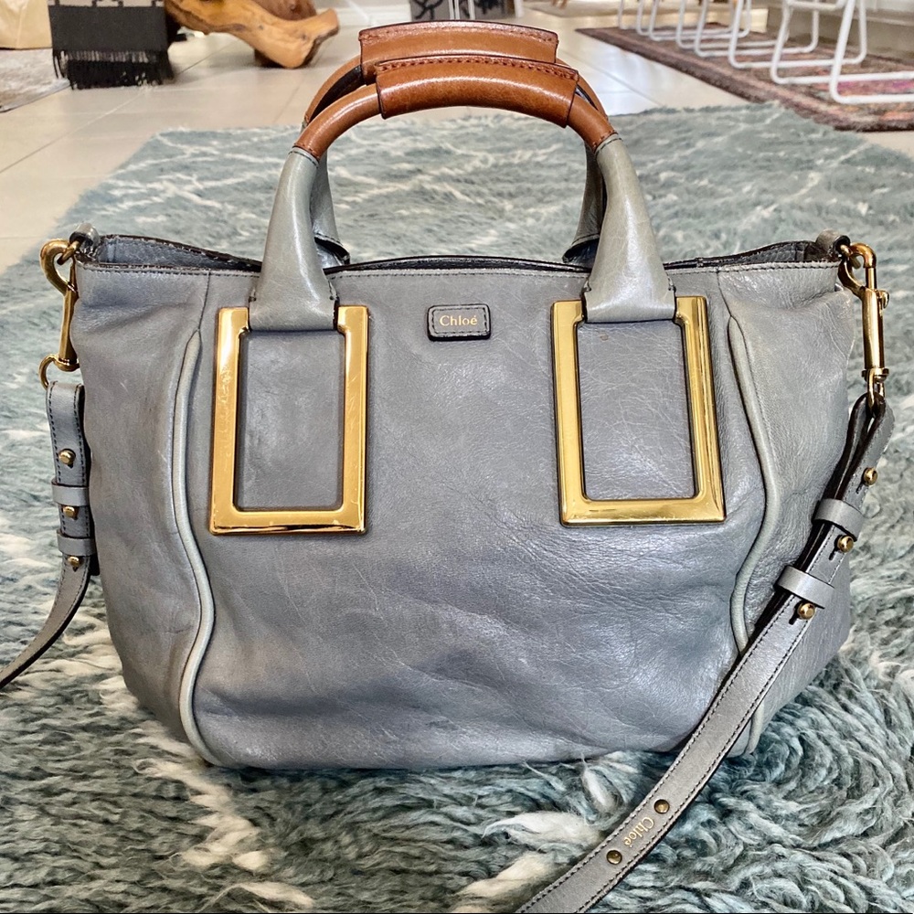 Chloe Crossbody handbag Leather/Greyish Blue